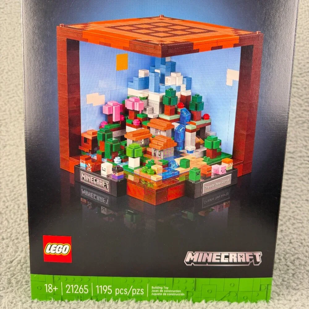 LEGO Minecraft The Crafting Table Build and Display Set 21265 Toy Building‎